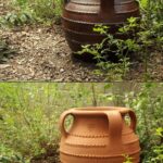 Ideas originales para la decoración de jardines con tinajas de barro